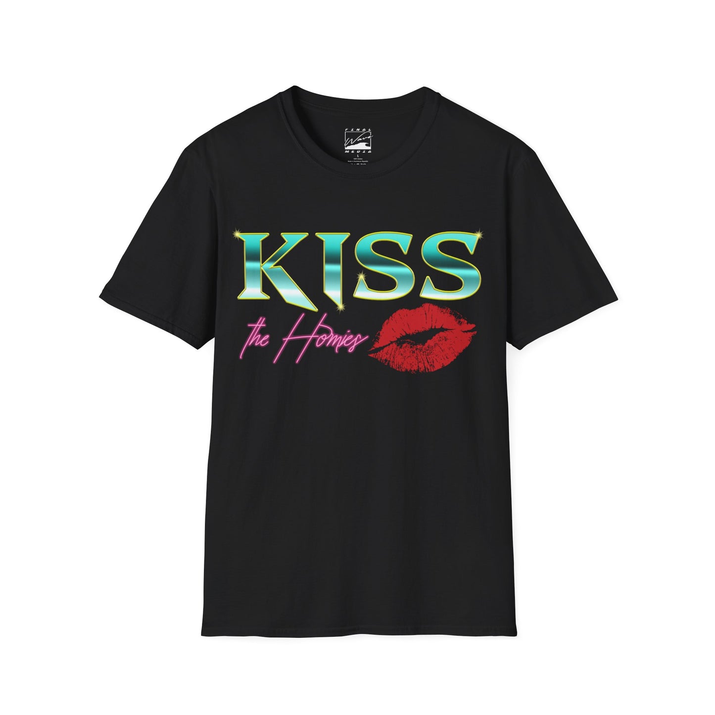 KISS the Homies Teal/Gold/Pink Unisex T-Shirt