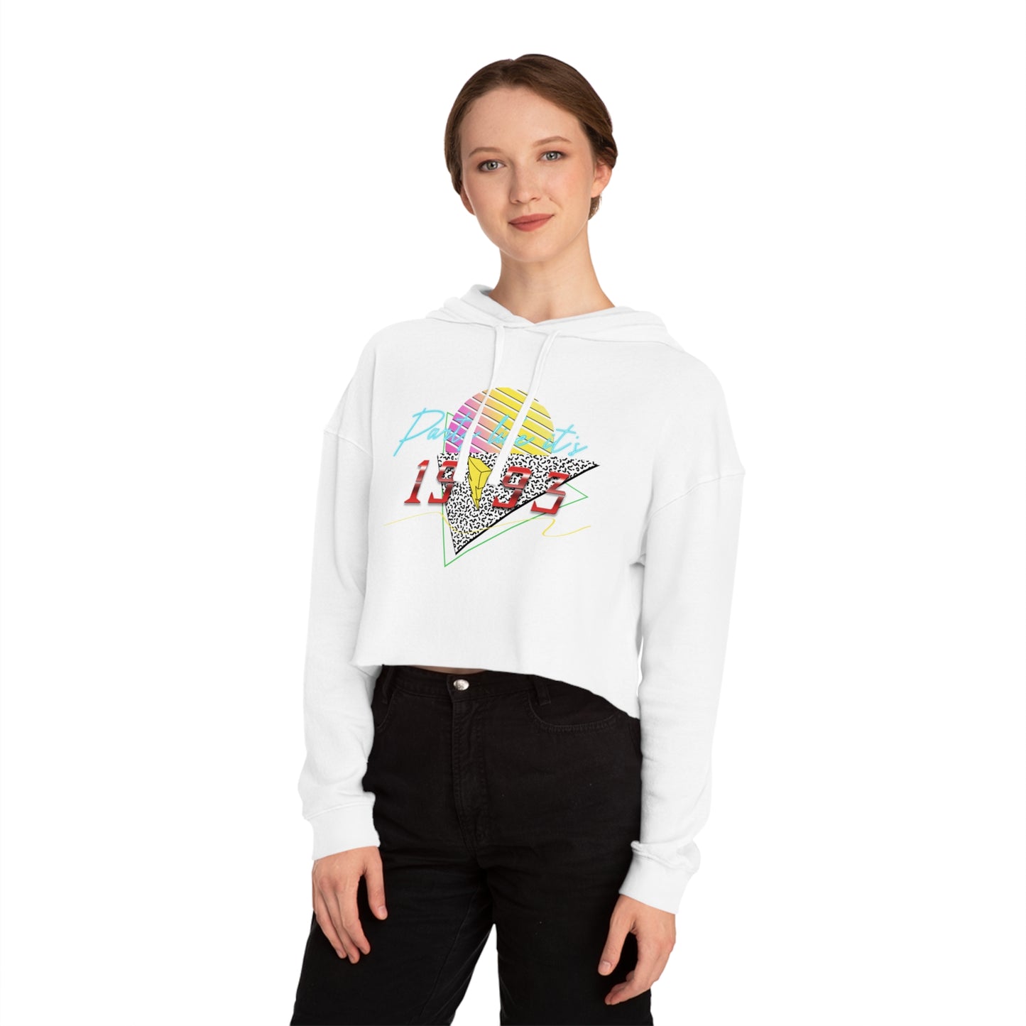 Party like it's 1993 RETRO Cropped Hoodie