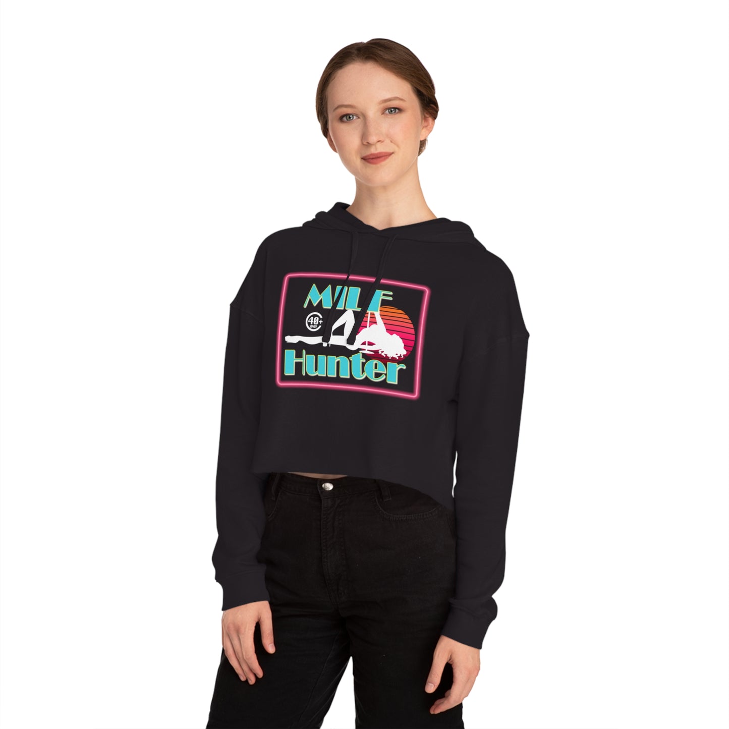 MILF Hunter Cropped Hoodie