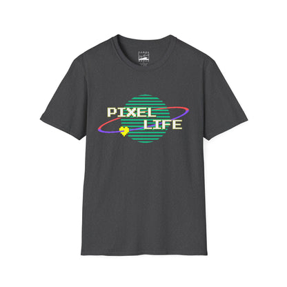 PIXEL LIFE (White Text) Unisex RETRO T-Shirt