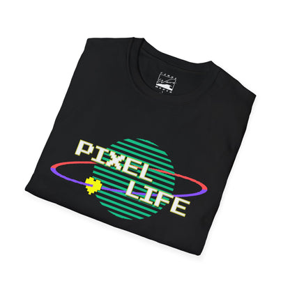 PIXEL LIFE (White Text) Unisex RETRO T-Shirt