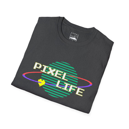 PIXEL LIFE (White Text) Unisex RETRO T-Shirt
