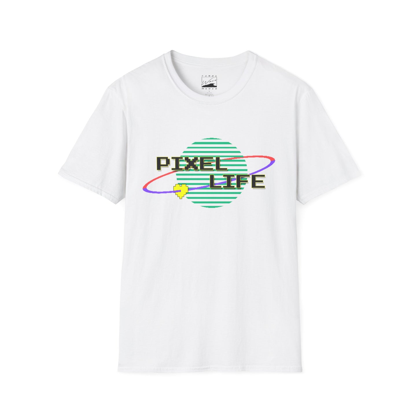 PIXEL LIFE (Black Text) Unisex RETRO T-Shirt