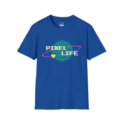 PIXEL LIFE (White Text) Unisex RETRO T-Shirt