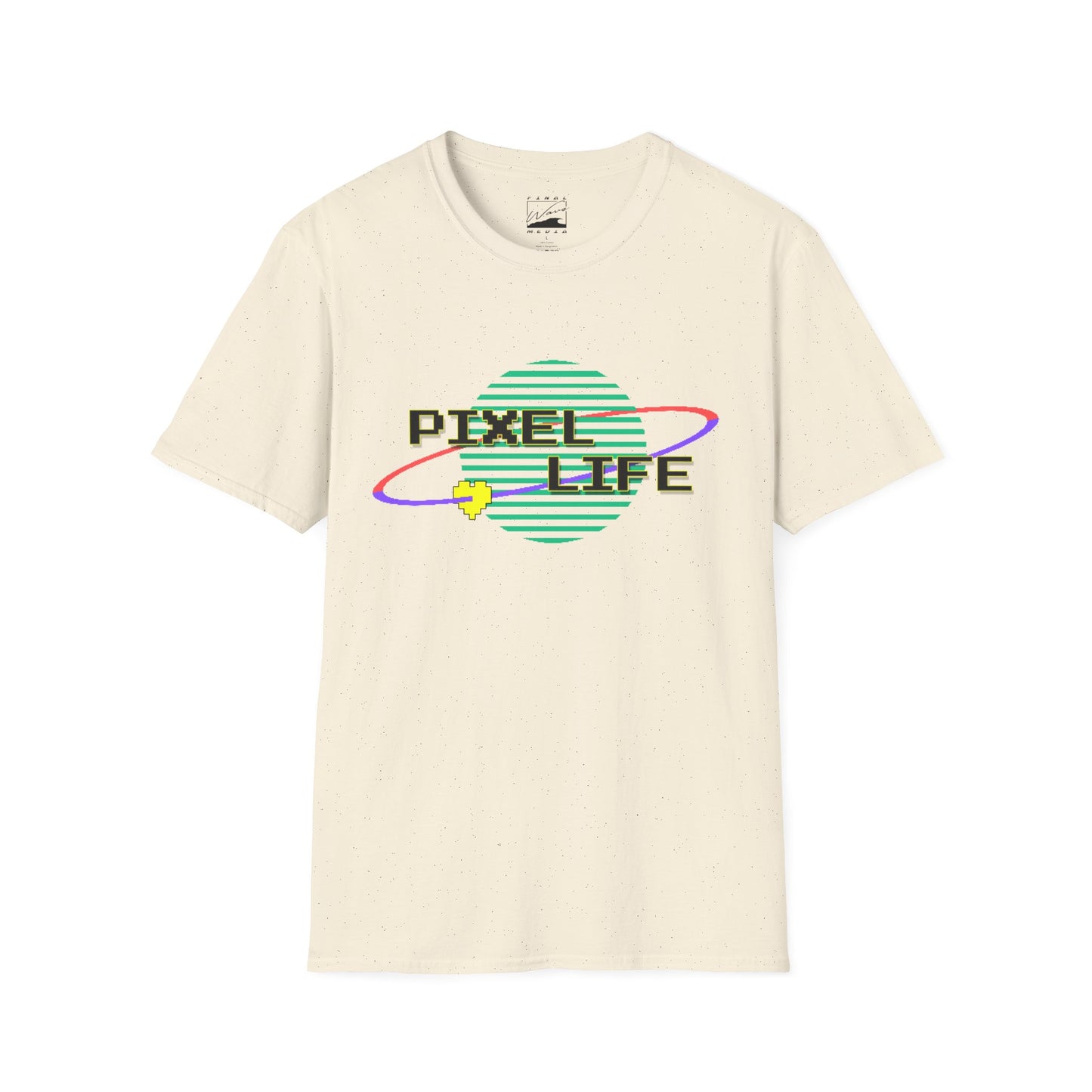 PIXEL LIFE (Black Text) Unisex RETRO T-Shirt