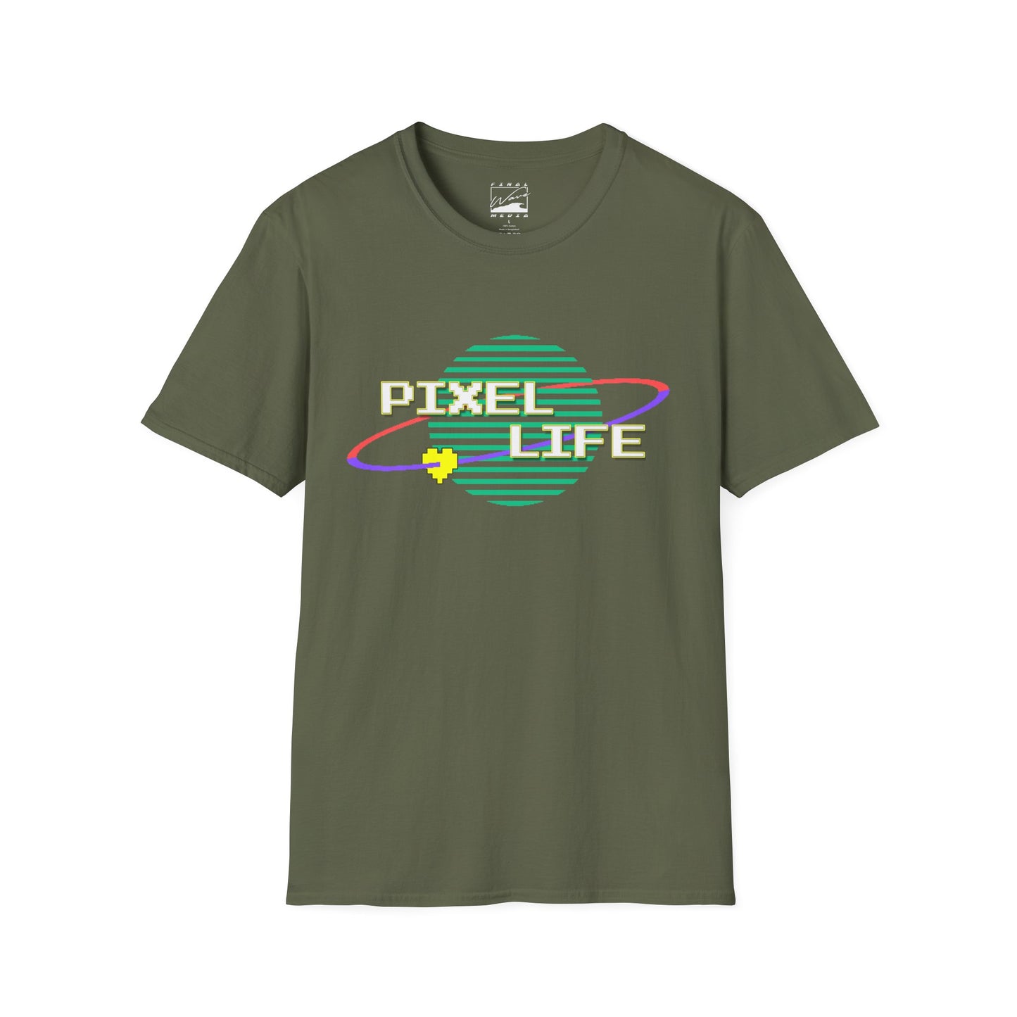PIXEL LIFE (White Text) Unisex RETRO T-Shirt