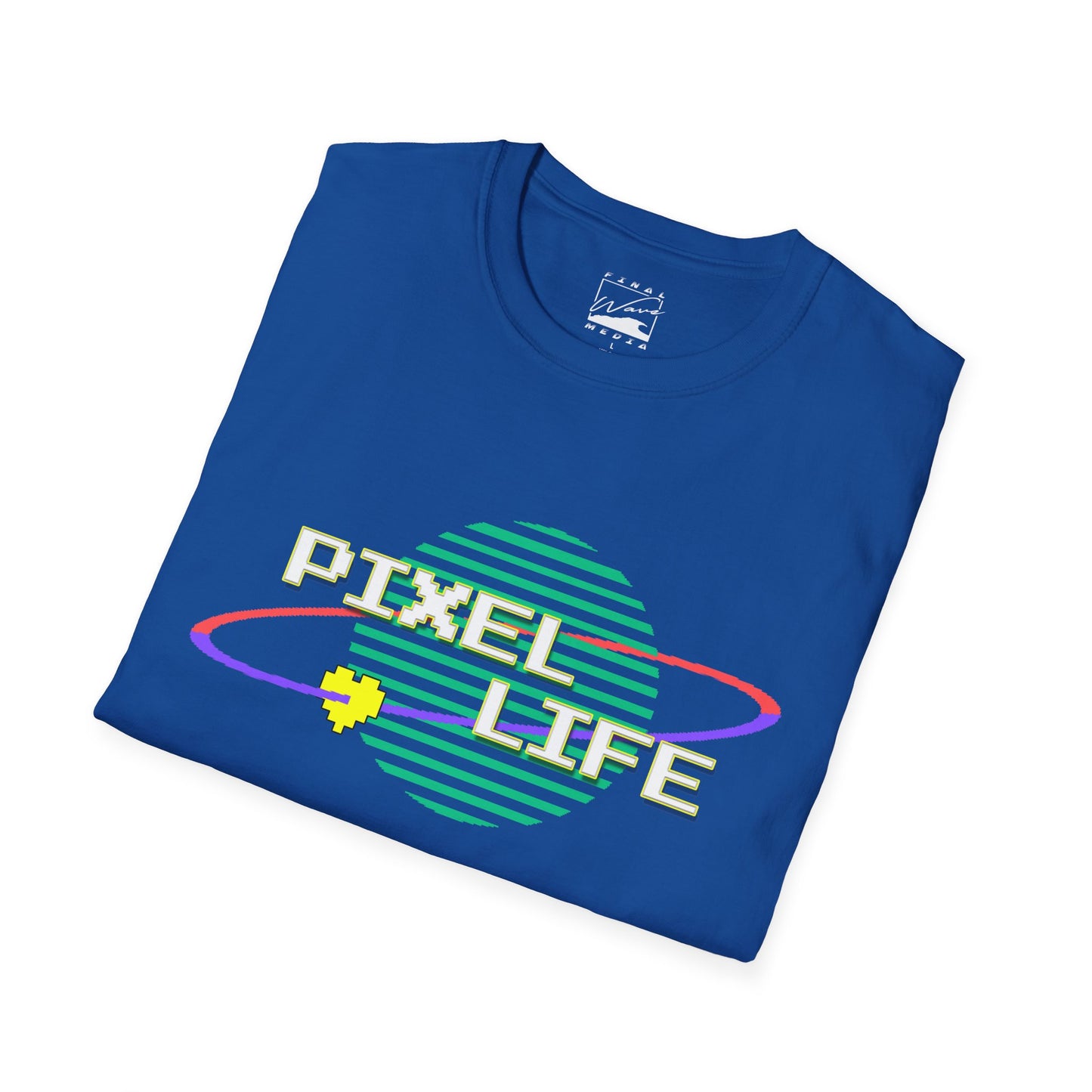 PIXEL LIFE (White Text) Unisex RETRO T-Shirt